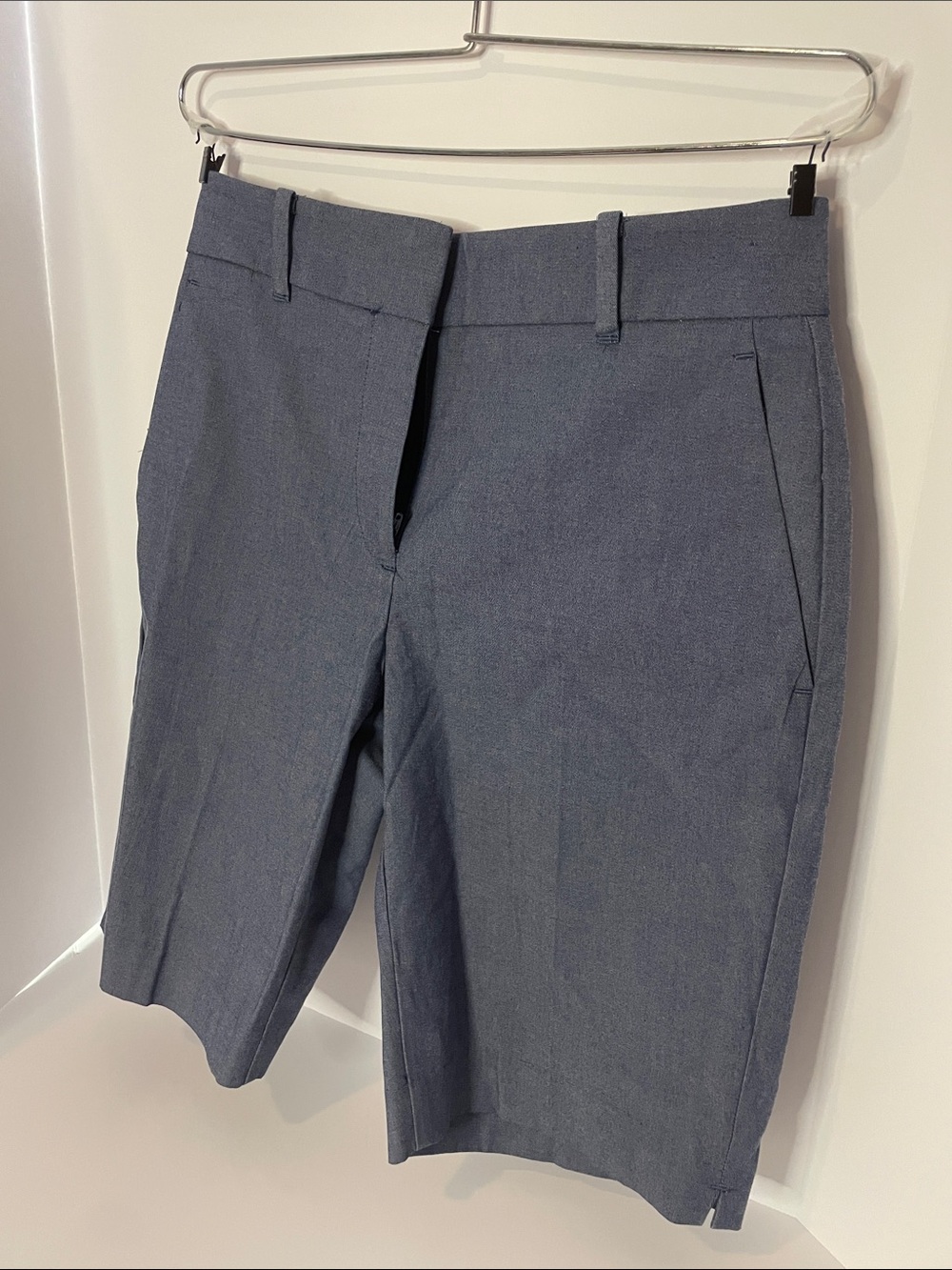 Ann Taylor Slate Blue Bermuda Shorts